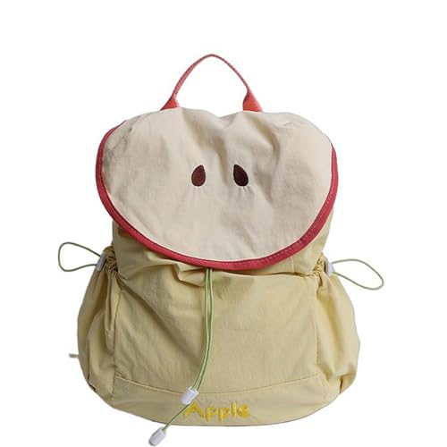 Mochila escolar para viajes y uso diario con diseño simple de frutas