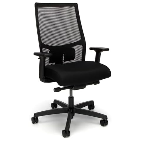 HON Ignition 2.0 Ergonomic Office Chair - Adjustable Tilt, Swivel Wheels, Comfortable for Long Hours - Home Office Desk Chair Cover