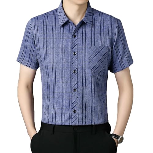 Chemise homme boutonnée manches courtes style décontracté uni