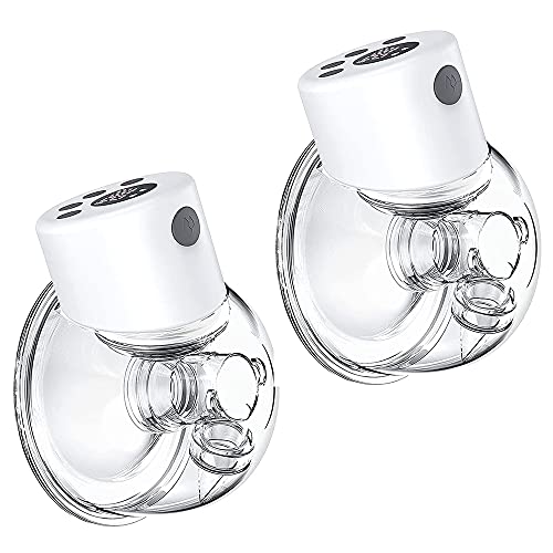 Set tiralatte elettrico indossabile, tiralatte portatile tiralatte USB ricaricabile a mani libere con display a LED e 2 modalità di massaggio e 9 livelli di regolazione dell'estrattore del latte
