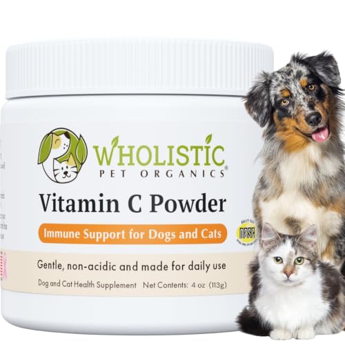 Image of Vitamin C for Dogs and Cats, 4 oz, 113 Scoops, Cat & Dog Allergy Relief | Itchy Skin Relief for Dogs and Cats - Seasonal Allergy & Immune Support Supplement for Pets - 1000 mg Calcium Ascorbate