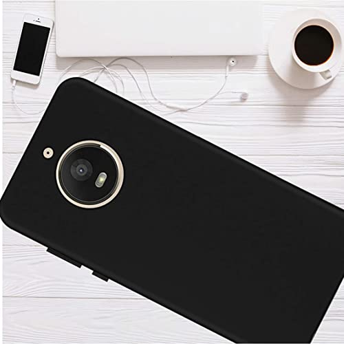 Image of Mobile Back Cover Case for Motorola Moto E4 Plus Xt1770, Xt1773 (Silicone Case|CameraProtection|Black SC1510)