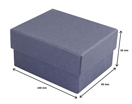 Büroklammernhalter aus verchromtem Metall, sportliches Design, 53 x 37 x 30 mm, mit eleganter Geschenkbox