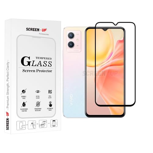 Image of ScreenUp Tempered Glass For vivo Y52t - Ultra Clear, 9H Scratch Resistant, Full Coverage, Easy Install Screen Protector
