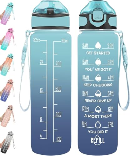 Baystore 1L Motivational Water Bottle with Time Mark & Straw - Unbreakable Sipper Bottle for Adults & Kids, Office, School, Home - Color as per stock availability (B0DGHKLNZJ) Amazon Price History, Amazon Price Tracker