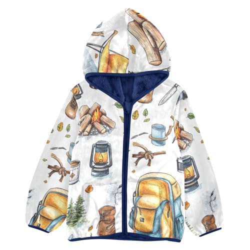 Camping Hiking Tourism Set Girls Fleece Jacket Girls Fall Jacket Girls Zip Up Hoodie Girls Sherpa Jacket 2-10T