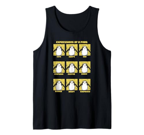 Star Wars Tank Top Expressions of a Porg idéal pour l'été et les conventions