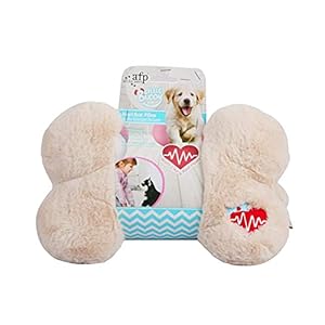 ALL FOR PAWS Puppy Heartbeating Pillow Dog Crate Training Snuggle Toys Dog Pillow Sleep Aid Plush Toy, Stress Relief and Comfort New Puppy