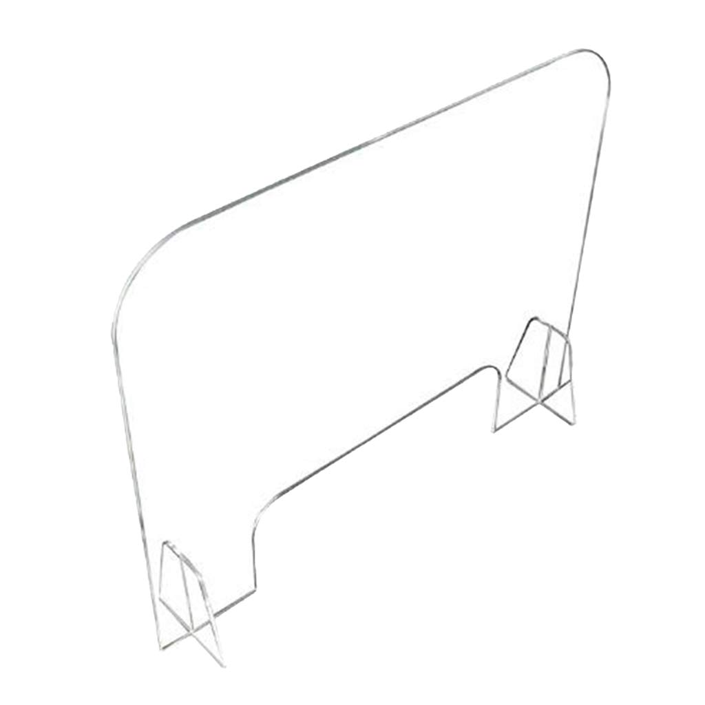Pantalla acrílica ive para barrera transparente - Impacto y fácil montaje - para oficina, hotel, tienda - 60x60cm - 40x60cm