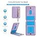 for Samsung Galaxy S26 Detachable Wallet Compatible with Magsafe Wireless Charging Case with Card Holder,Zipper Pocket,Kickstand 2 in 1 Shockproof Case(Purple)