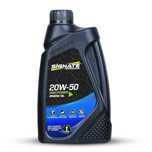 Image of Signate 20W50 Street Race Bike Engine Oil 1L, High Performance Engine Oil for Motor Cycle, Maximum Gear Protection & Efficient Performance Bike Oil, 1L