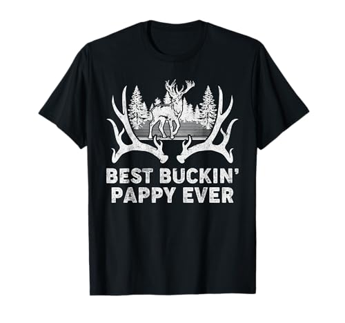 Best Buckin' Pappy Ever Deer Hunting Fathers Day T-Shirt