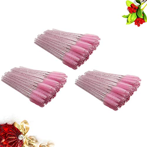 PIXNOR 300 Pcs Descartáveis â€‹â€‹Cílios Escovas Varinhas de Rímel Haste de Cristal Aplicador de Cíl