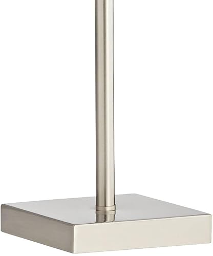 Miniatura 5 de 360 Lighting Franco - Juego de 2 lámparas de mesa minimalistas modernas de 26.5 pulgadas de alto con puertos de carga USB, níquel cepillado,