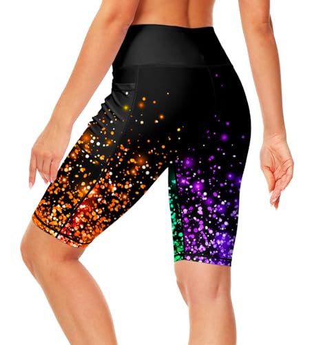 Image of AOBUTE Womens 9 inch /10 inch /11 inch Long Swim Board Shorts High Waisted UPF 50+ Biker Shorts with Pockets