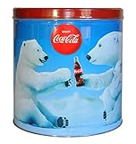Coke Polar Bears Holiday Popcorn Assortment 24 Ounce Tin