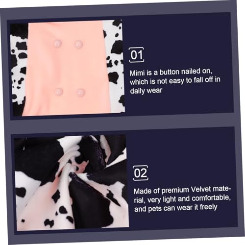 Disfraz de vaca para perro y gato talla M miniatura 7