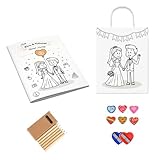 Geschenk für Hochzeit, Ausmalen, Kinder, Dekoration, Hochzeit, Malbuch, Geschenk für Kinder, Hochzeit