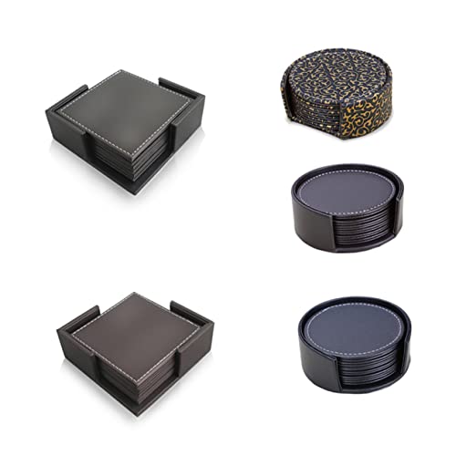 Tapis de table PU noir résistant chaleur rayures dîner maison