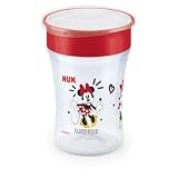 NUK Magic Cup bicchiere antigoccia | 8+ mesi | 230 ml | Bordo 360° anti-rovesciamento per bere da qualsiasi lato | A prova di perdite | Lavabile | Disney Minnie
