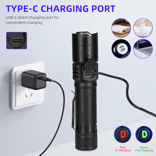 Darkdawn D61-DD-395NM Uv Flashlight 395Nm Black Light Mini Usb Rechargeable Ultraviolet Led Blacklight Woods Lamp Powerful Fluorescent Portable Detector thumb #2