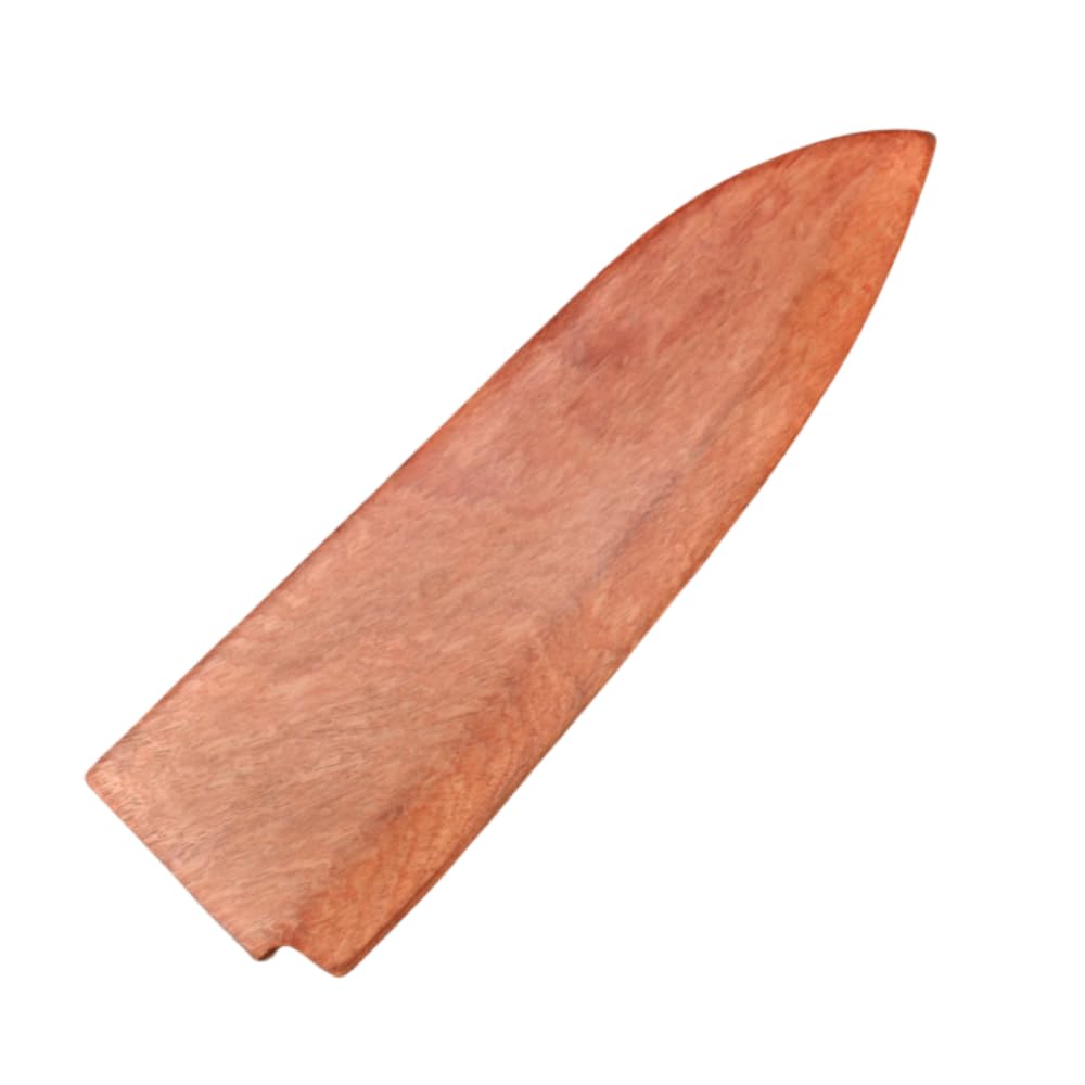 Aibote Handmade Natural Rosewood Magnetic Knife Sheath Japanese Deba Knives Wooden Cover Case Holder Protector (18CM)