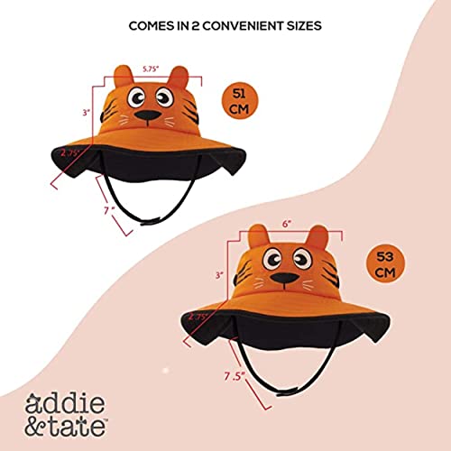 Addie & Tate Toddler Sun Hat For Kids Uv Protection Beach Bucket Hat For Girls & Boys Fishing Safari Play Hat (Tiger, 2-5 Years) #TOP5