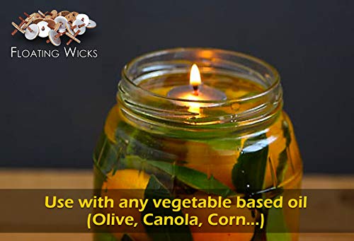 image for Round Floating Wicks - 200 Count Tub (Approx.), Cotton Wicks and Cork 