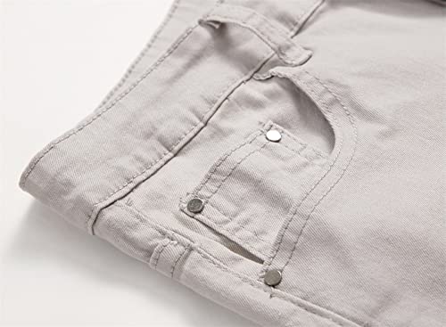 Pantalón skinny slim fit para hombre con roturas miniatura 3