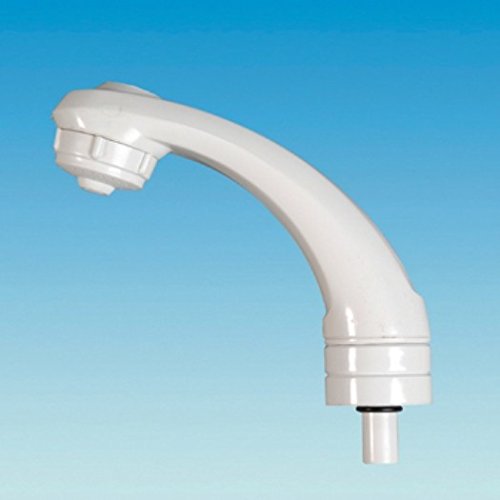 Whale White Elegance Short Tap Outlet Head - Caravan Motorhome