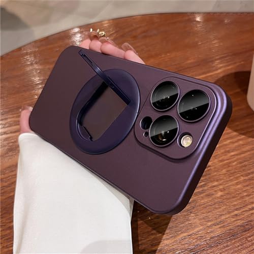 Support magnétique iPhone 13 pour voiture et bureau avec étui antichoc violet