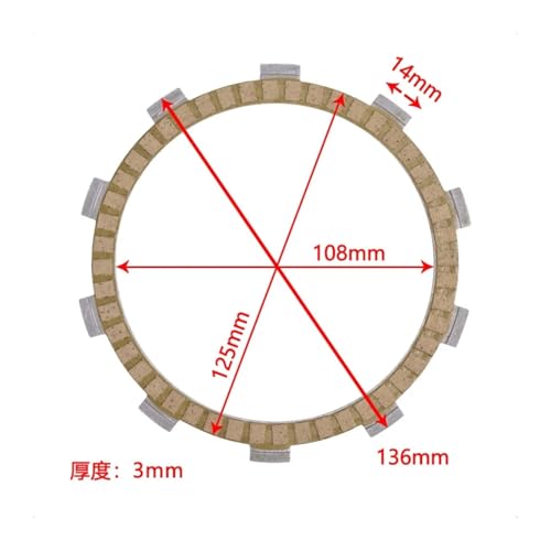 Disque d'embrayage compatible NSR 250 MC21 MC28 et Benelli 502C - 7