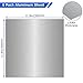 6 Pack 5052 Aluminum Sheet Metal 12 x 12 x 1/64 (0.02”) Inch Thin Flat Plain Aluminum Plate Panel Covered with Protective Film, Heat Treatable Aluminum Sheet for Crafting Industry Welding