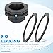 4 Inch Bulkhead Fitting UPVC for Tank, Industrial Water Tank Connector Adapter Fitting for Rain Barrels，Ponds，Pools，Aquariums
