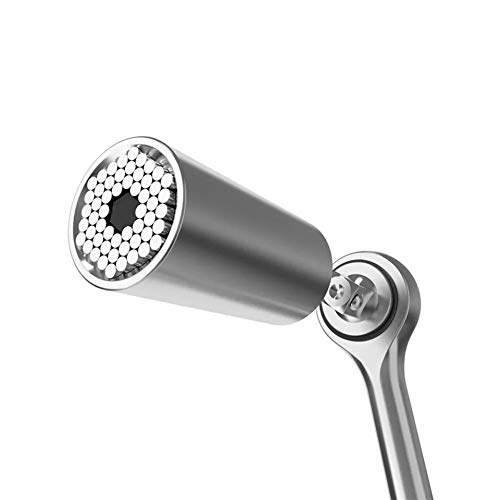 PfX Premium [2er Set] Universalschlüssel - Universal Steckschlüssel - Neues Konzept 2020 - | Multi Funktions Nuss | 7-19mm inklusive Adapter