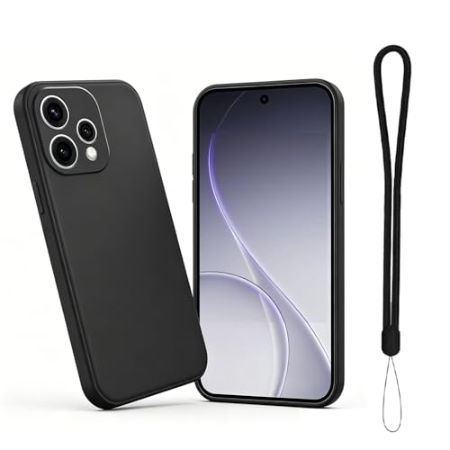 �X�}�z�P�[�X For OPPO Reno 15A���e�ی�P�[�X HYFAFA TPU�f�� �J�o�[ �����݌v �ϏՌ��� �y�� ���^ �_�炩����G�� ����~�� �w��h�~ �S�ʕی� OPPO Reno 15A�Ή��ی�P�[�X�i�u���b�N�j