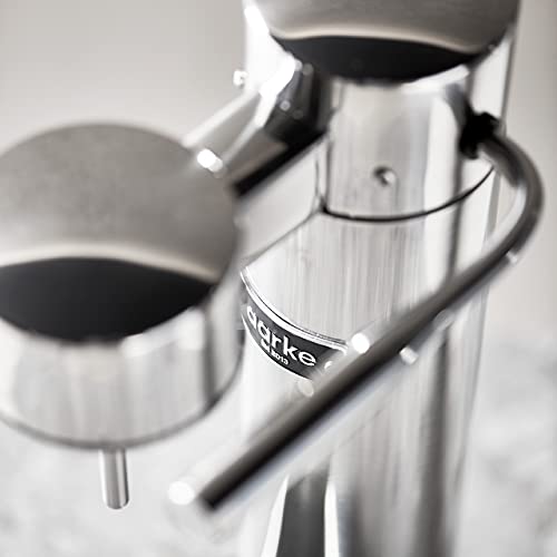 Foto von Aarke Carbonator 3 Wassersprudler, Edelstahl-Gehäuse, Sprudelwasserbereiter, inkl. BPA-freier PET-Flasche, kompatibel mit 60 L C02 Zylindern, Farbe: Stahl-Finish