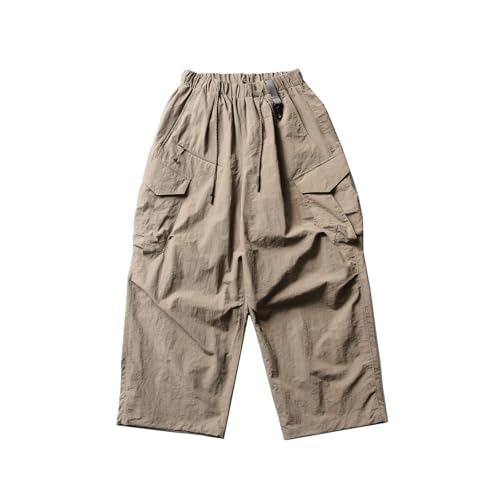 Men's Pants Summer Techwear Ice Silk Workwear Multi-Pocket Casual Trouser for Men3