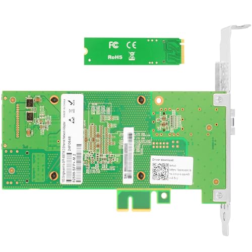 Image of M.2 M-Key to 10GbE SFP+ NIC, Intel 82599 Single SFP+ 10G Expansion Card