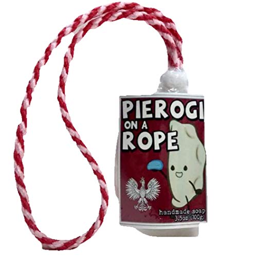 Regent Park Naturals Pierogi on a Rope | Novelty Soap on a Rope | Poland Theme | Polish Gift | 3.5oz