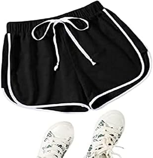 Women Sports Shorts, Dancing Workout, Running Yoga Shorts Pant/Shorts for Women's/Girl's Stylish-Black Price In India