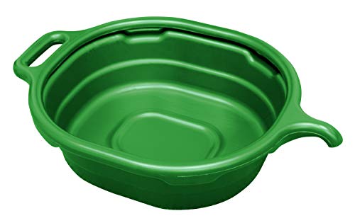 Lisle 17982 4.5 Gallon Oval Drain Pan Green