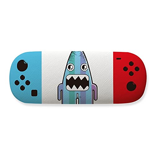 Étui de rangement pour lunettes Universe motif monstre alien bleu