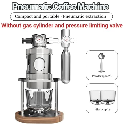 Cafetera manual neumática portátil 80 ml con medidor miniatura 3