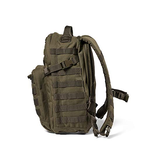 Image of 5.11 Tactical Backpack - Rush 12 2.0 - Military Molle Pack, CCW with Multiple Compartments, 24 Liter, Small, Style 56561, Ranger Green
