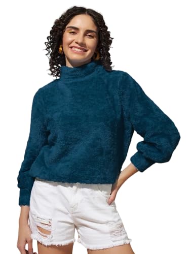 Image of THE DRY STATE Women's Fur Pull Over With High Neck