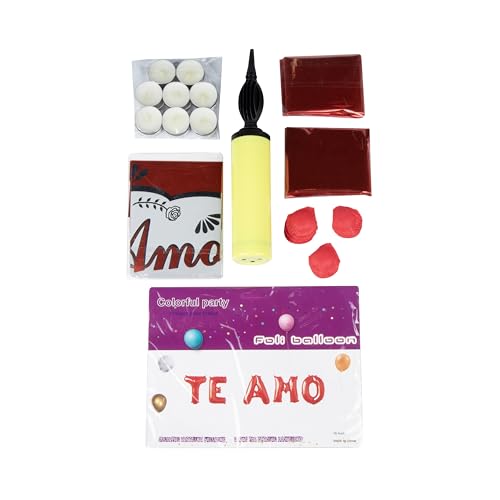 Kit Surpresa 400 P&eacute;talas + 20 Bal&otilde;es + Frase Te Amo +1 Bomba