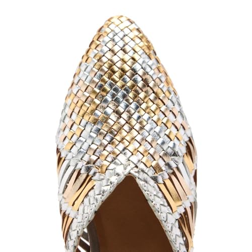 Mules cuir tressé Gioseppo Lagrange : chaussures d'été confortables - 6