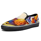 Damen-Schlupfschuhe aus Segeltuch mit einzigartigem Druckdesign, die eine schlanke und moderne Silhouette bieten. Wir haben auch Herrenschuhe in diesem Stil, schöne Geschenke für Ihren Partner, um Paare zu sein.