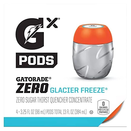 Gatorade Gx Hydration System, Non-Slip Gx Squeeze Bottles Or Gx Sports Drink Concentrate Pods (4 Count) (Glacier Freeze Zero)